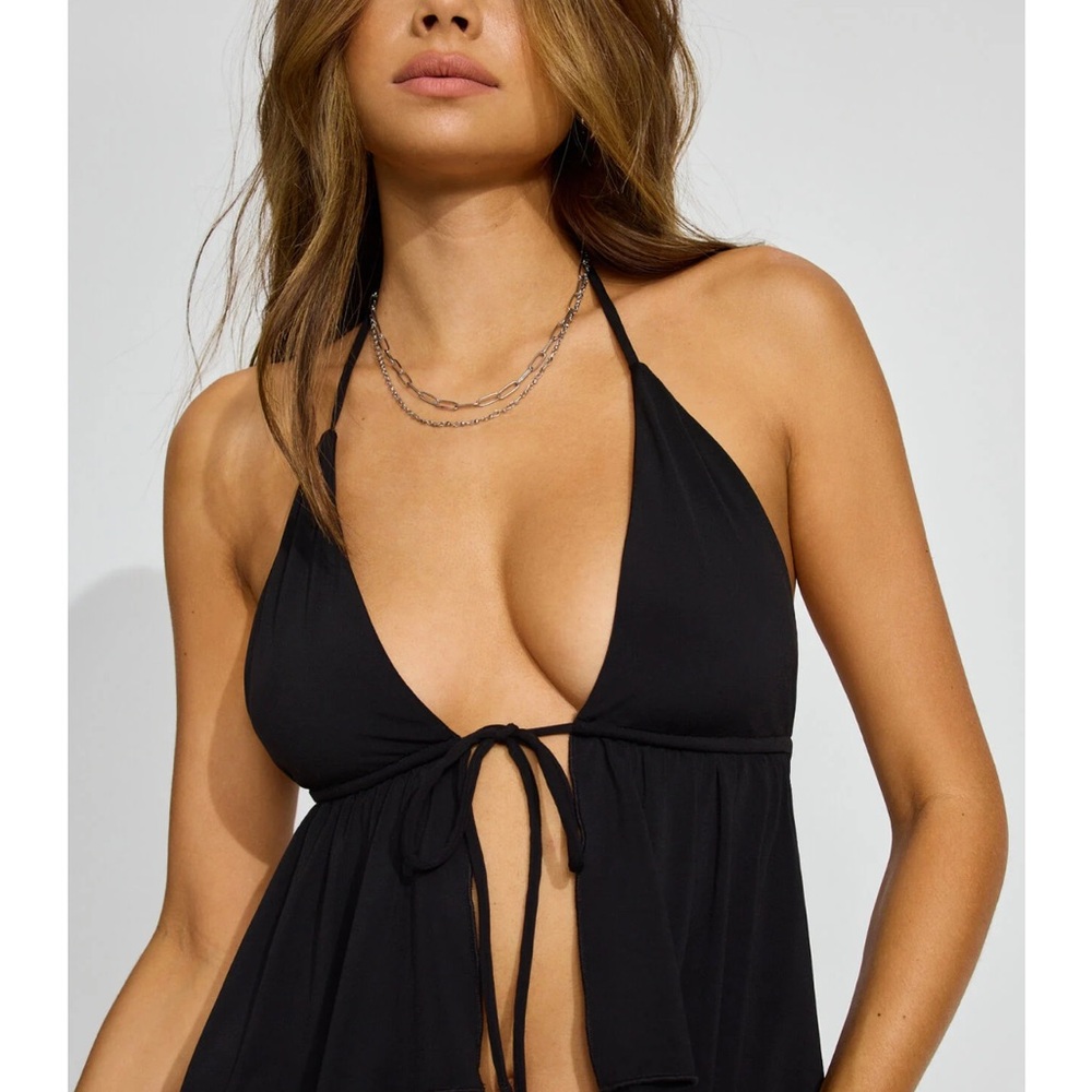 Garage Black Halter Top